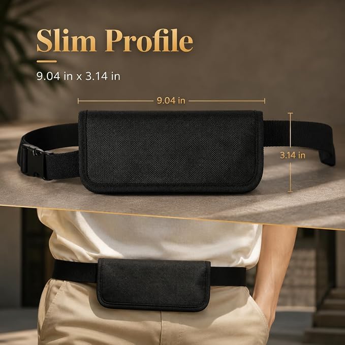 Toddmomy Ladies Fanny Pack Cashier Bag Woman Waist Bag Cashier Pouch Small Change Miss Black Ticket Cashier - Image 8