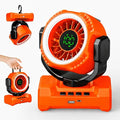 Portable Camping Fan 3-in-1, 20000mAh Rechargeable Fan with 1-100 Speeds | Auto-Oscillating Cordless Battery Powered Fan with 12H Timer, LED Lantern, Display, Gift for Men Women, Travel, Jobsite, Tent by Fimilo