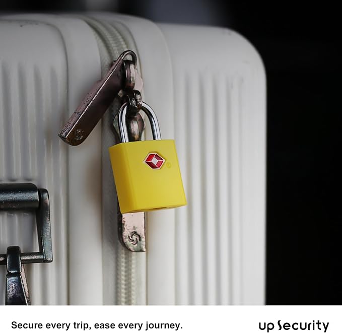 TSA Locks for Luggage, Keyed Alike Luggage Locks TSA Approved 4 Pack, Small Padlock with Key, Padlocks with Keys for Suitcase, Backpack, Bag Zipper, Tool Box, Case, Travel Essentials - Image 6