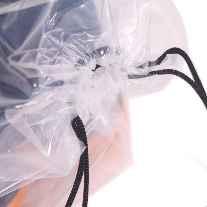 Set of 12 Transparent Shoe Bags for Travel Large Clear Shoes Storage Organizers Pouch with Rope for Men and Women - Image 5