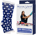 Compression Socks for Nurses - Women & Men - 20-30mmHg Graduated Compression, For Medical Staff, Athletes - 1 Pair by NurseYard