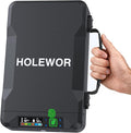 Car Gun Safe Small Pistol Safe Handheld Biometric Gun Cases for Handguns, Portable Fingerprint Pistol Lock Security Box for Travel Nightstand Bedside by HOLEWOR