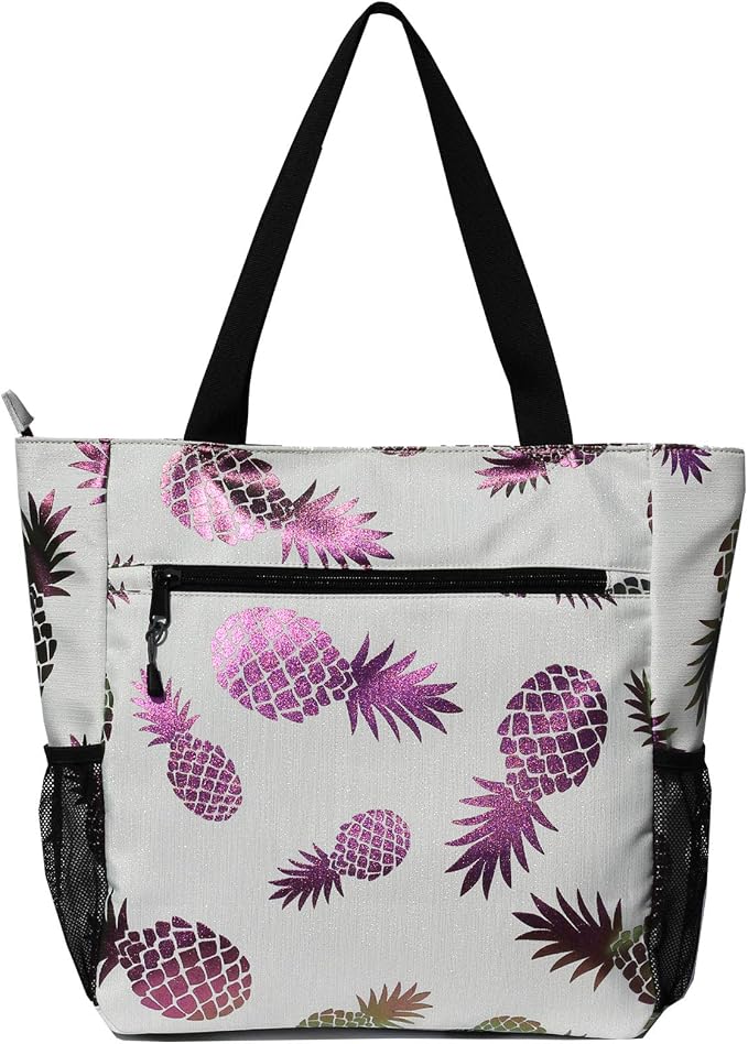 ESVAN Original Floral Water Resistant Large Tote Bag Shoulder Bag for Gym Beach Travel Daily Bags Upgraded - Image 6