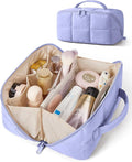 BAGSMART Versatile Makeup Bag, Water-Resistant Travel Toiletry Organizer | For travel home or gym opens flat to see all makeup roomy lightweight water-resistant dual zippers multi-use organizer by BAGSMART