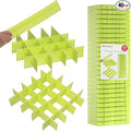40Pcs Drawer Dividers, Adjustable Drawer Organizer for Socks, Underwear, Makeup, Can Help Tidy Kitchen, Bedroom, Dresser Green by Flytianmy