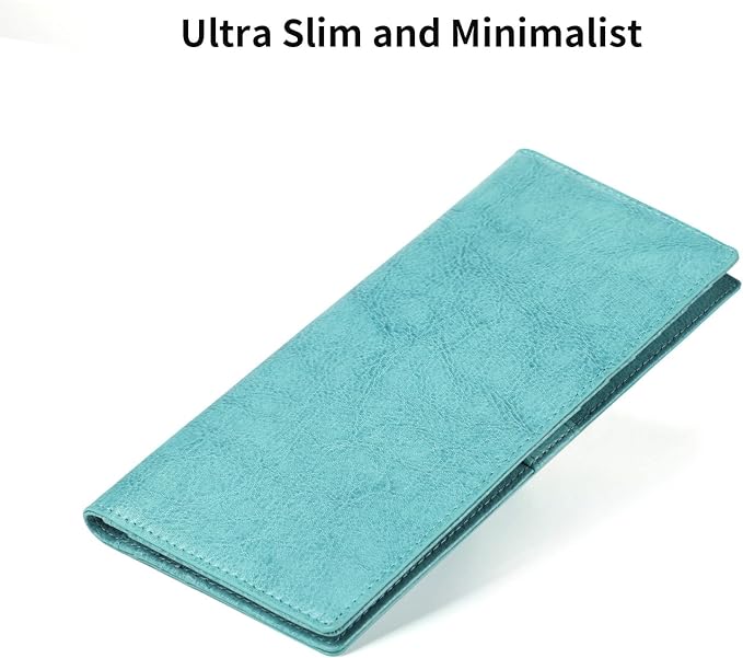 Ultra Slim Thin Leather Women Wallet RFID Blocking Credit Card Holder Bifold Long Ladies Billfold - Image 7