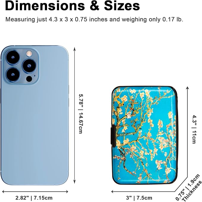 Credit Card Holder Small RFID Blocking Wallet Business Metal Slim Mini Aluminum Hard Case for Women Men - Image 5