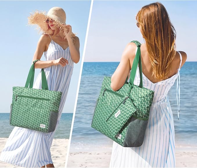 G4Free Beach Bag, Waterproof Sandproof Beach Tote Bag, Large Capacity Foldable for Women - Image 2
