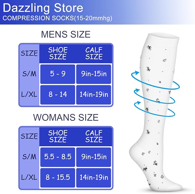 WITHYOU Compression Socks 15-20 mmHg is Best Athletic for Men & Women Running Flight Travel Nurses Pregnant - Image 6