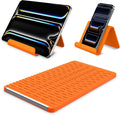 Airplane Phone Holder & Travel Essentials, Flexible Silicone Aluminum Foldable Phone Stand, 0.12" Ultra-Thin Non-Slip Desktop Mount for Flight, Bed, Office, Treadmill by BAOYUANDA