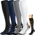 ACTINPUT Copper Compression Socks Men & Women 4 Pairs,Best Support for Nurses,Running,FLying,Athletic by ACTINPUT