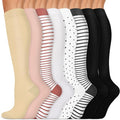 Copper Compression Socks 15-20 mmHg for Men & Women 8 Pairs – Circulation Support for Nurses, Travel, Running, Hiking, Soccer by Iseasoo