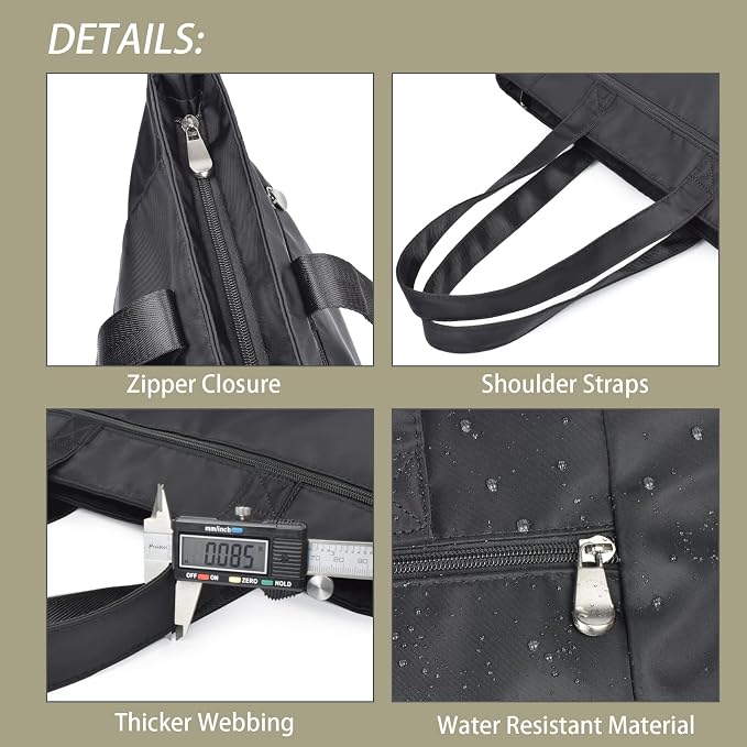 CLOUDMUSIC Shoulder Tote Bag For Nurses Teachers Work Gym Travel Beach Women With Large Capacity Waterproof - Image 3
