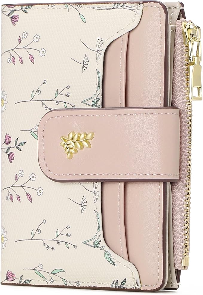 GAEKEAO Small Wallets for Women RFID Blocking Leather Bifold Zipper Pocket Wallet Credit Card Holder with ID Window - Image 7