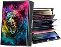Metal Wallet,Credit Card Holder for Women Men,RFID Blocking Card Holder Wallet Mini Slim Aluminum Wallet ID Case Hard Card Case Business Card Holder Case,Colorful Bear by ACWDMKH