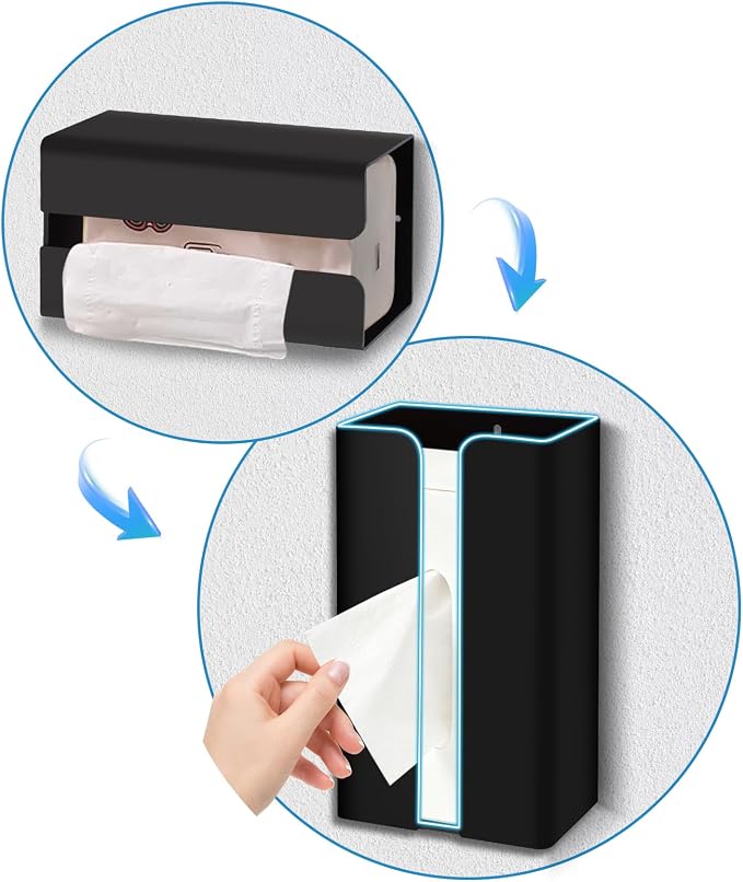 Magnetic Glove & Tissue Dispenser Holder - Holds Boxes of Gloves, Towels, Wipes, Tissues - Mount onto a Tool Box or in Garages, Workshops and Kitchens - Image 5