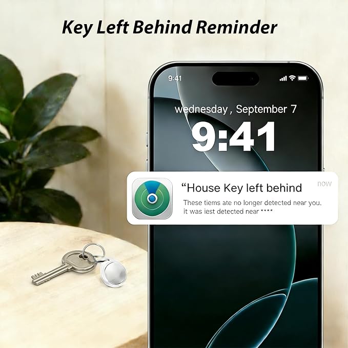 Key Finder Bluetooth Tracker, Item Locator for Keys Wallet Bags | Mini Wireless Tag Locator with Anti-Lost Alarm & App Control for Keys, Wallet, Luggage & Bags (iOS Only) - Image 4