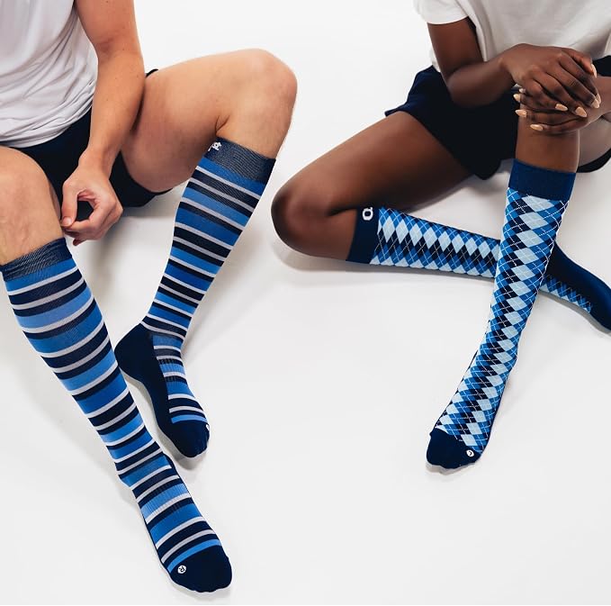 Wellness Compression Socks for circulation, swelling, deep vein thrombosis and calf cramps | 15-20mmHg - Image 7