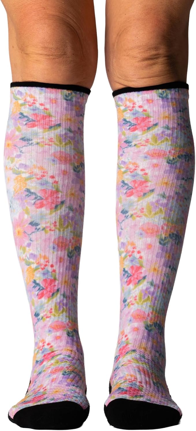Viasox Compression Socks for Women and Men, Knee High Socks 12-15 mmhg Circulation Support for Flight, Travel, Daily by Viasox