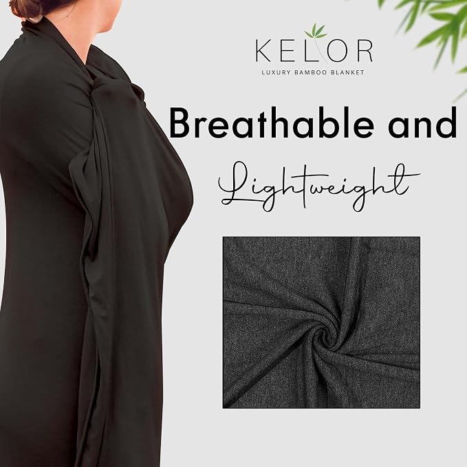 Luxury Cooling Travel Blanket - Stretchy, Lightweight Soft & Breathable Shawl Wraps for Women - Image 4