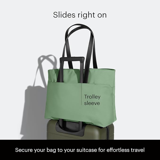 Away The Everywhere Tote, Airline Approved Personal Item Travel Bag | Padded Laptop Pocket, Trolley Sleeve, Interior & Exterior Pockets, Personal Item Travel Tote for Work & Travel - Image 4