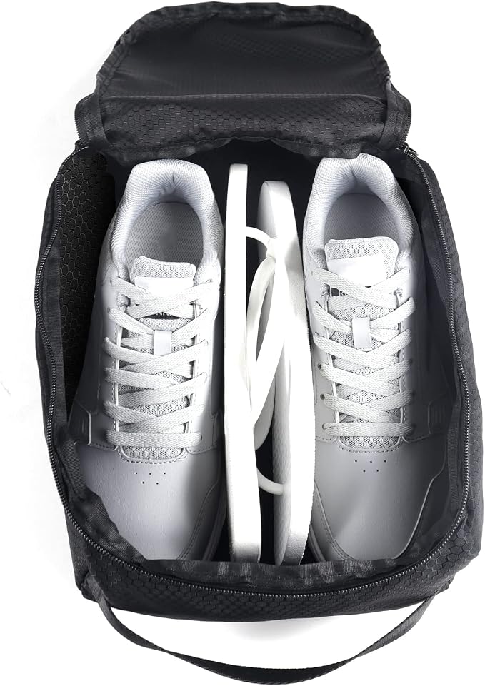 Gloppie Shoe Bags Travel Pouch (2 Pack) - Large Shoes Storage Bag Organizer, Black - Perfect for Men, Women, Business Trips & Gym - Image 8