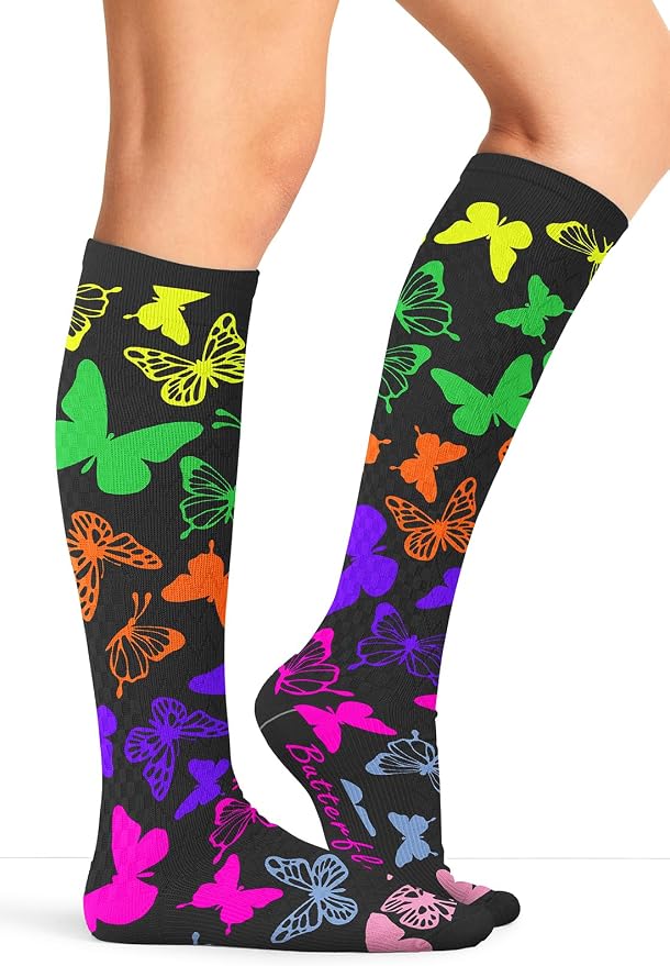 Cherokee Legwear Compression Socks for Women 10-15 mmHg (1-Pair Pack) | Comfort Support Knee Highs, Soft Fit, Regular & Wide Calf, Soft Knit Feel, Lightweight, Easy Care for Work and Everyday Wear by Cherokee