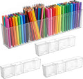 4 Pack Wall Mounted Organizer with 8 Hooks, Acrylic Wall Organizer Clear Floating Shelves for Bathroom, Office, Kitchen, No Drill Adhesive Storage for Makeup, Markers, Coffee Supplies, Remote Controls by Unknown