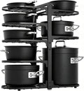 Adjustable Pot Rack: 8 Tier Pan Storage - 120LBS Kitchen Organizer | Create organized cookware space with flexible setup - perfect for compact homes - pantry areas and daily cooking routines by Stayorganized