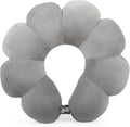 Sexysamba Flower Travel Neck Pillows for Airplanes Breathable Cotton U-Shaped Neck Pillow for Kids & Adults Head Neck Chin Support Rest Pillow for Traveling,Car,Train,Bus,Recline,Home,Office,Grey by Sexysamba