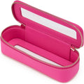 Slim Makeup Brush Bag Travel Clear Toiletry Bag for Women Cute Make Up Bag for Traveling Cosmetic Bag Organizer Waterproof Tansparent Beauty Makeup Case Hot Pink by POPVIBE