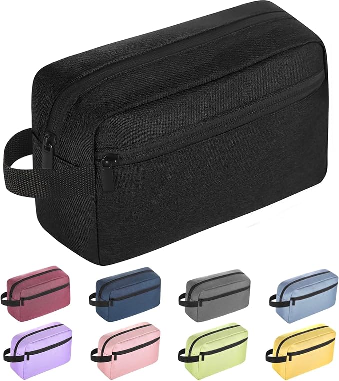 Icramsy Travel Toiletry bag Toiletry bag for women men Hanging Cosmetic bag Travel accessories for Women Men (Black) by Icramsy