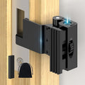 Upgraded Portable Security Door Reinforcement Lock - No Drilling Flip Lock Latch Prevents Unauthorized Entry Fits Inward-Opening Doors, Apartment, Hotel, Travel (Black-1 Pc) by StickNGoHardware