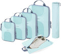 BAGSMART 6 Set Compression Packing Cubes, Travel Luggage Organizer Bags by BAGSMART