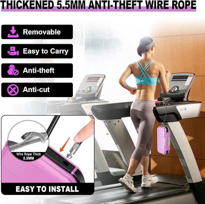 BKNOOU Portable Travel Safe with Removable Chain, Anti-Theft Beach Safe Box, Waterproof Combination Lock Box for Travel, Dorm, Beach, Hotel, Car, Home, Office - Image 3