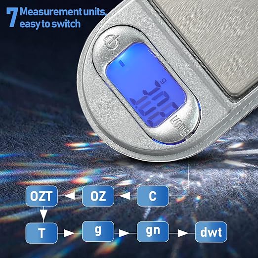 IMIKEYA Mini Digital Pocket Scale 200/0.01 Gram Jewelry Scale in Lighter Shape Battery Powered Stainless Steel with LCD Display for Coins Medicine Collections Portable Home Use - Image 5
