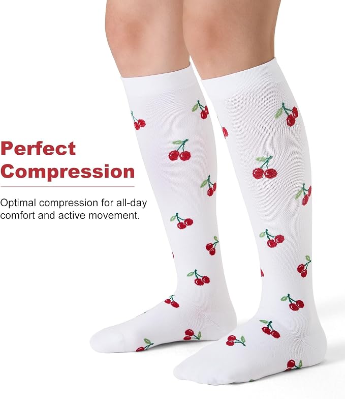 Compression Socks for Women Men 15-20 mmHg Knee High Support for Nurses, Travel, Pregnancy, Athletic - Image 2