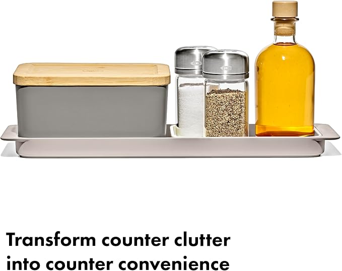 OXO 3-Piece Countertop Organizer Set, Kitchen Countertop Organizer - Image 4
