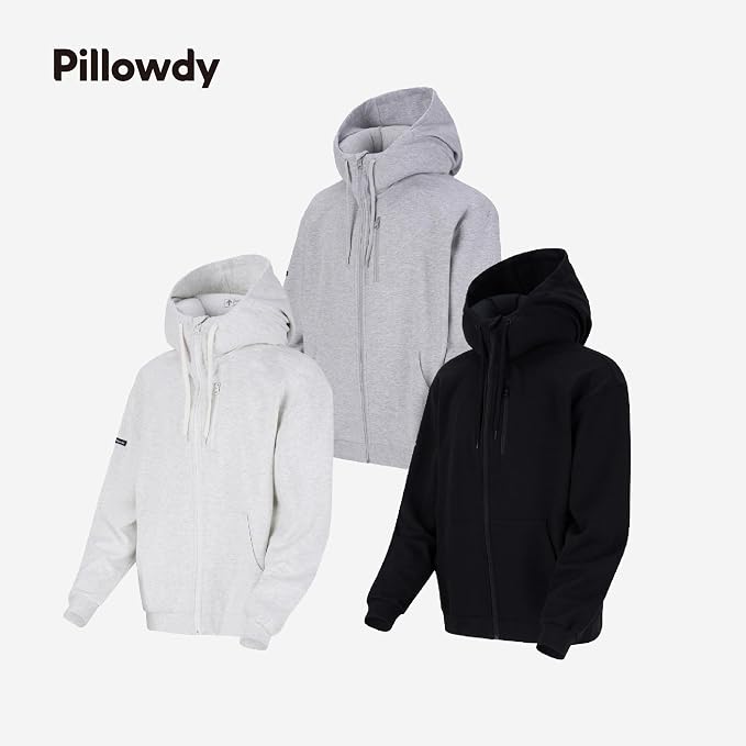 Pillowdy Travel Hoodie with Built-In Inflatable Neck Pillow for Flights - Image 5