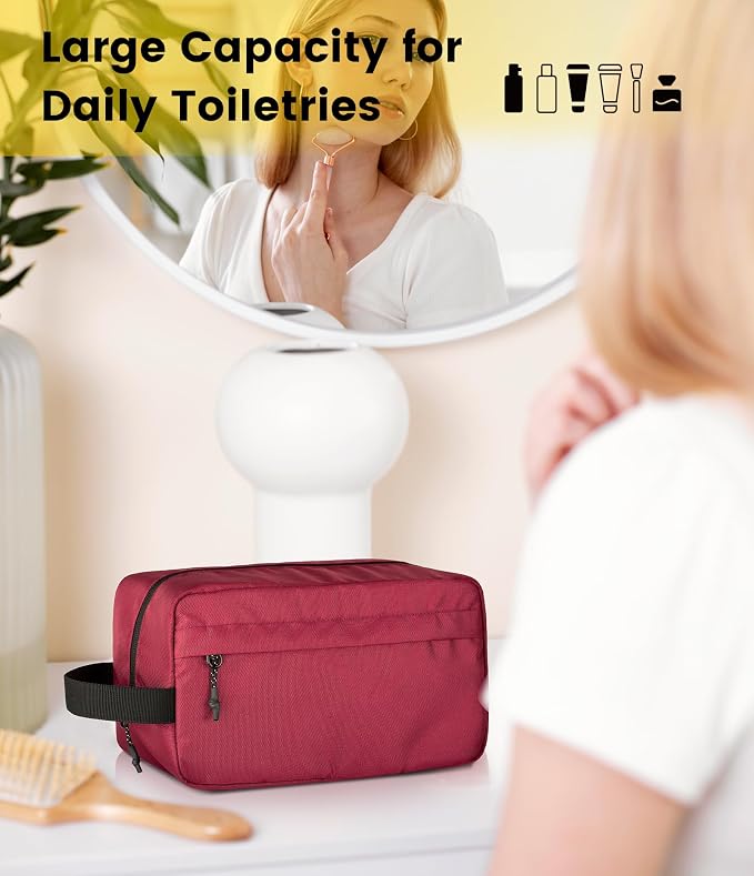 Vorspack Water Resistant Travel Toiletry Bag for Men Women | Travel Bag for Toiletries, Large Capacity, Organized Compartment, Travel Essentials, Suitable for Shaving, Makeup, Cosmetics - Image 6