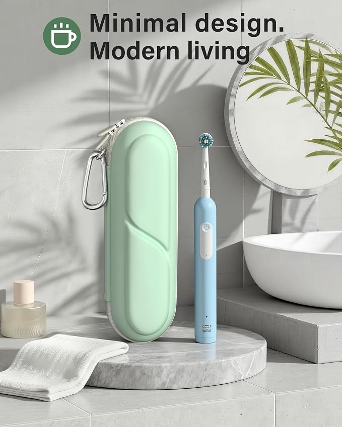 ProCase Toothbrush Travel Case for Oral-B/Oral-B Pro 1000 1500 5000 7000 7500 6000 9600/Philips Sonicare 4100 5100 1100 6100 5300 Oral-B iO Electric Toothbrush Portable Hard Container -Aqua - Image 7