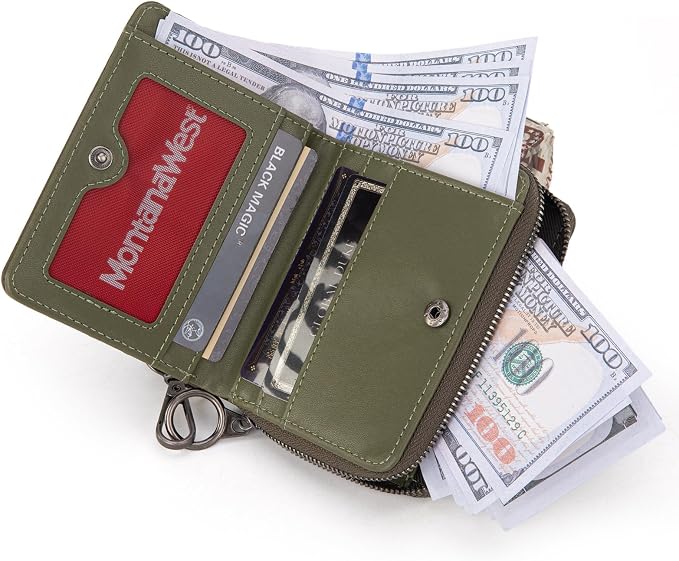 Montana West Small Wallet for Women Men Female Ladies with a Detachable Wristlet Women's Wallet with Rfid Blocking Lining Minimalist Lightweight & Easy to Carry - Image 3