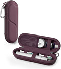 ProCase Toothbrush Travel Case for Oral-B/Oral-B Pro 1000 1500 5000 7000 7500 6000 9600/Philips Sonicare 4100 5100 1100 6100 5300 Oral-B iO Electric Toothbrush Portable Hard Container -Plum by ProCase