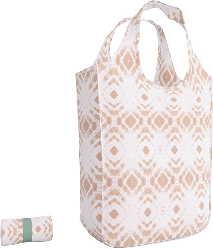 Pure Sage Reusable Grocery Bag - Stylish Shopping Bags for Groceries - Foldable Tote Bag by PureSage