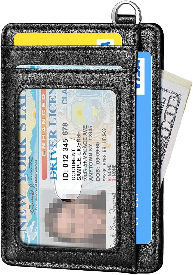FurArt Slim Minimalist Wallet RFID Credit Card Holder for Men | slim minimalist compact rfid id window thin - Image 2