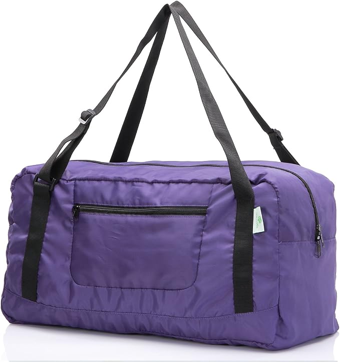 HOLYLUCK Foldable Travel Duffel Bag For Women & Men Luggage Great for Gym (Purple) by holyluck