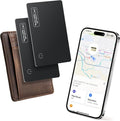 Wallet Tracker Card 2 Pack - Compatible with Apple Find My iOS Only, Bluetooth Tracker, 0.08in Slim, IP68 Waterproof, Item Locator for Luggage, Passports, Purse, Gift for Men Women by KINDEEP