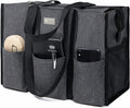 TOPDesign Utility Water Resistant Tote Bag with 13 Pockets, Top Zipper Closure & Thick Bottom Support, for Working Women by TOPDesign