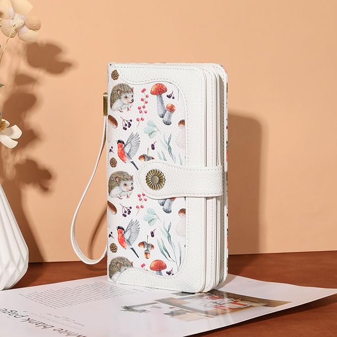 Wallets for Women Trifold Wristlet Wallets Large Capacity RFID Blocking Ladies Purse Credit Card Holder - Image 7