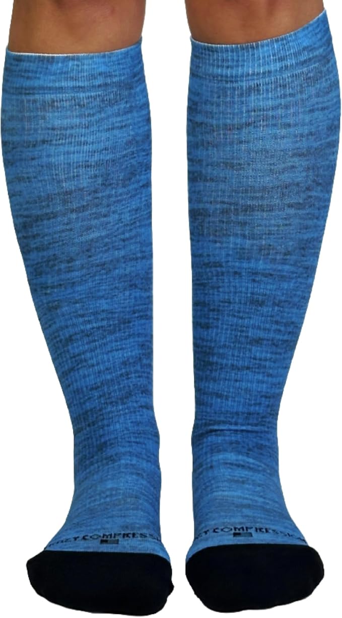 Crazy Compression Socks, Comfortable Support Socks for Recovery, Travel, Hiking, and Long-Hour Comfort w/Fun Designs by CrazyCompression